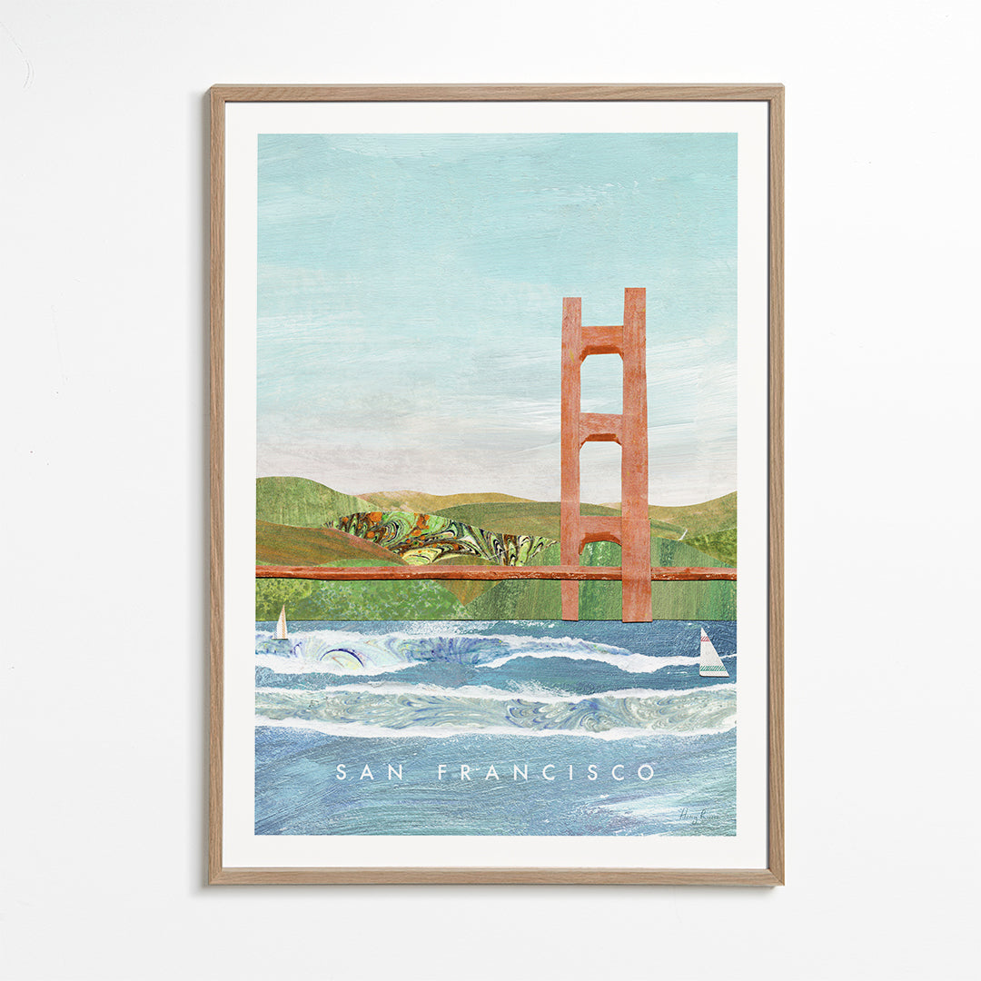Obraz města San Francisco ilustrace