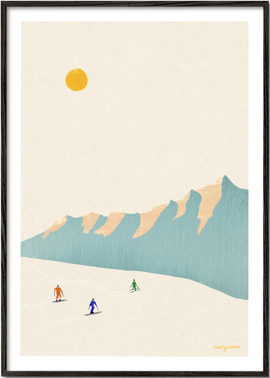 Happy skiers