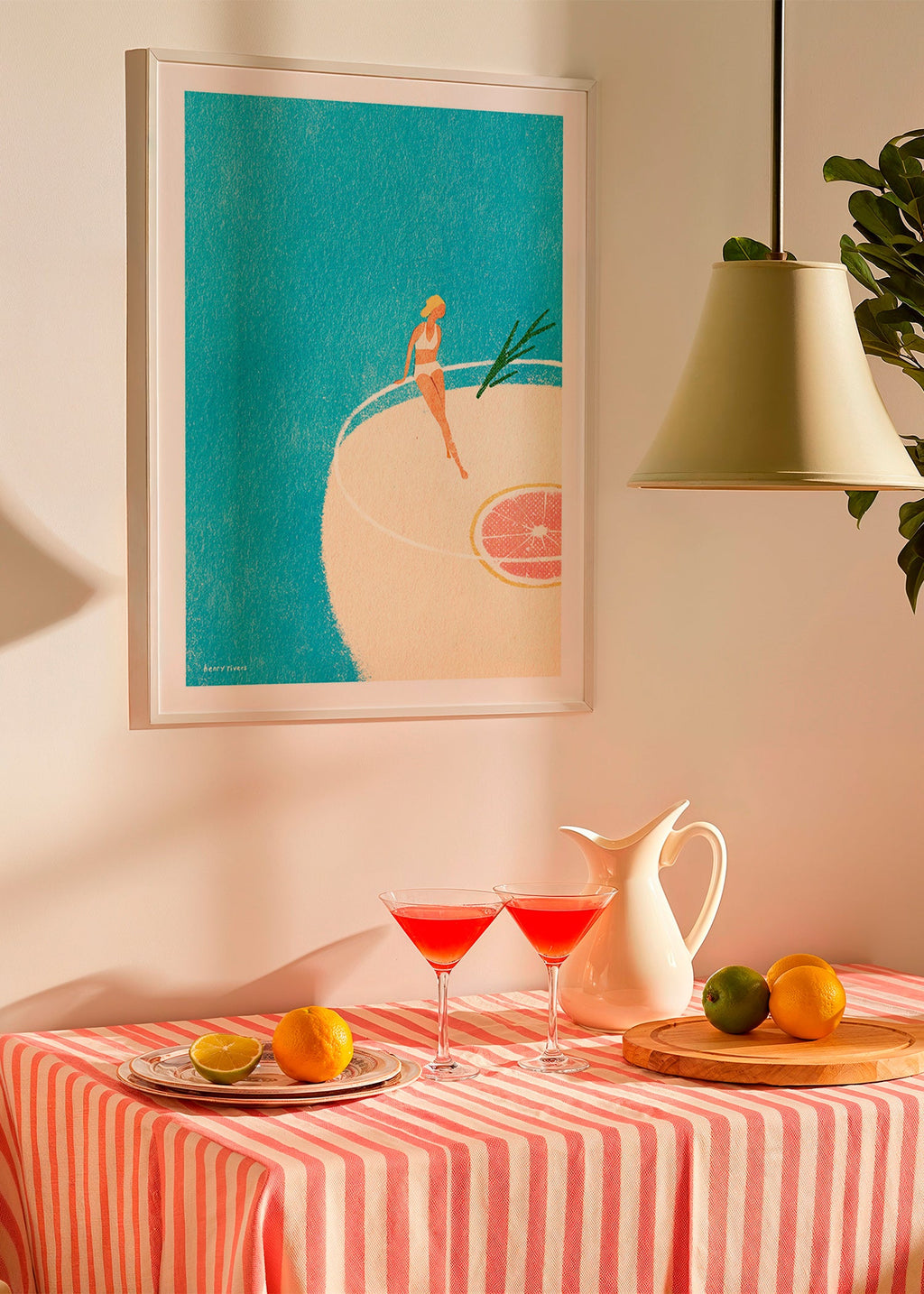 Obraz do kuchyně Gin Tonic ilustrace s postavou – Product2