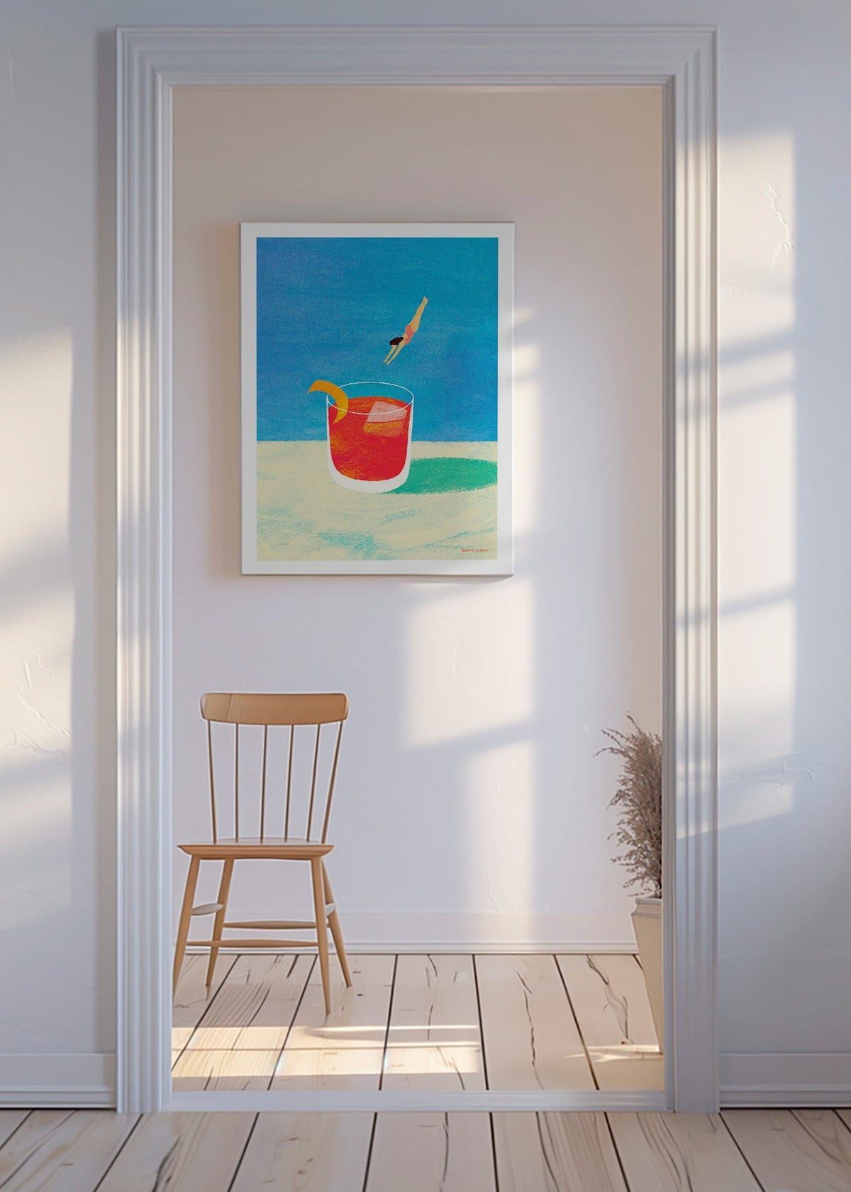 Obraz do kuchyně Negroni s potápěčkou – Canvas
