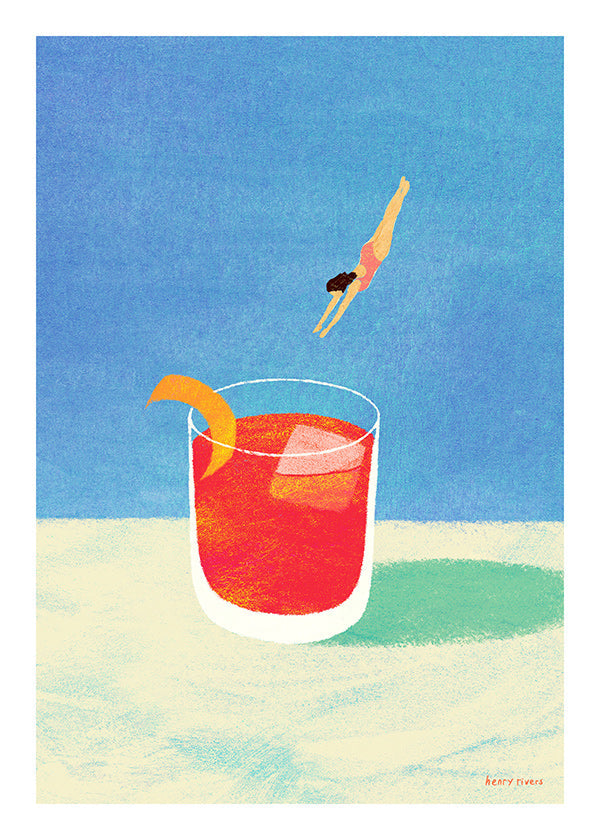 Obraz do kuchyně Negroni s potápěčkou