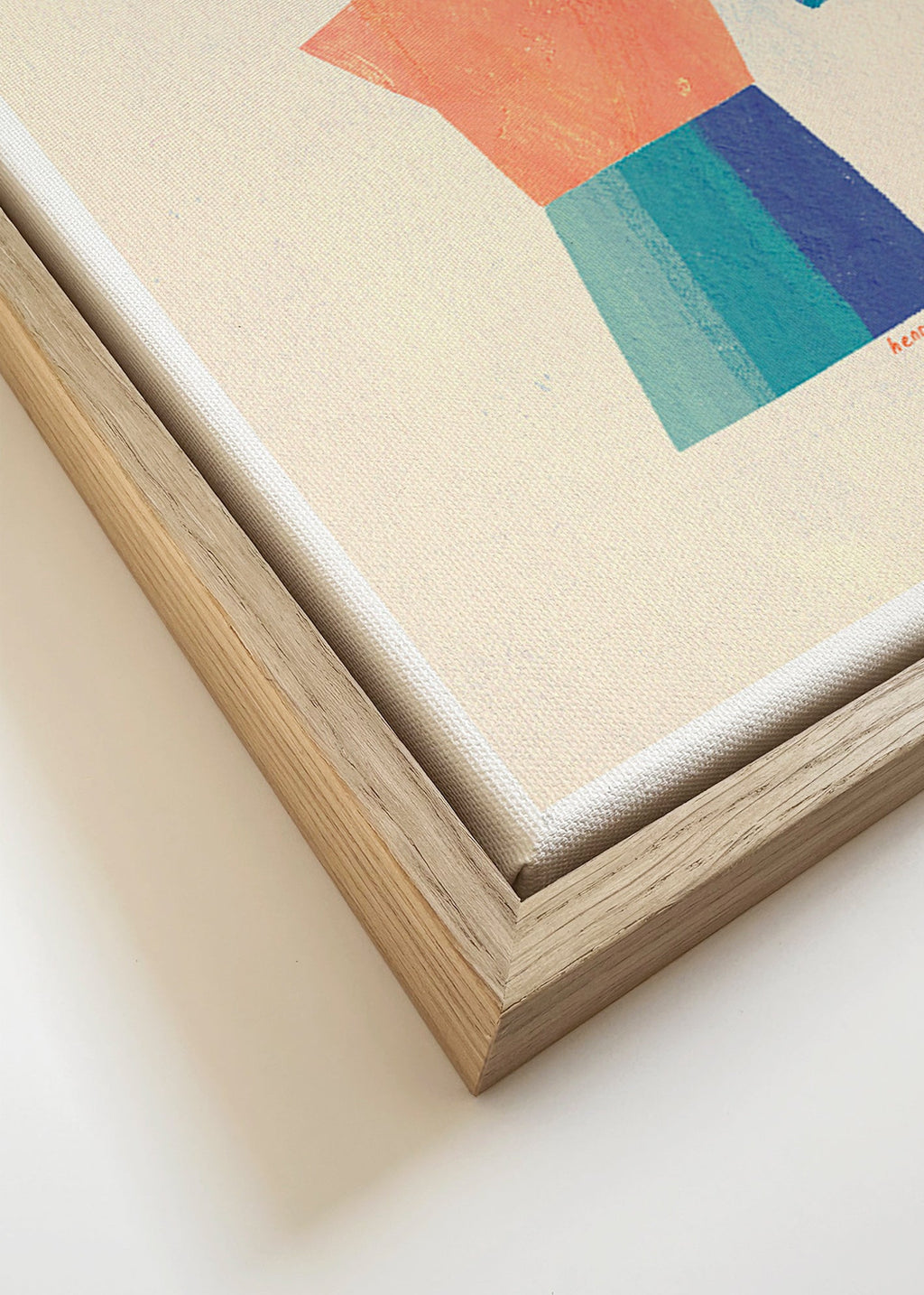 Obraz do kuchyně s mokou a hravou siluetou – Canvas detail