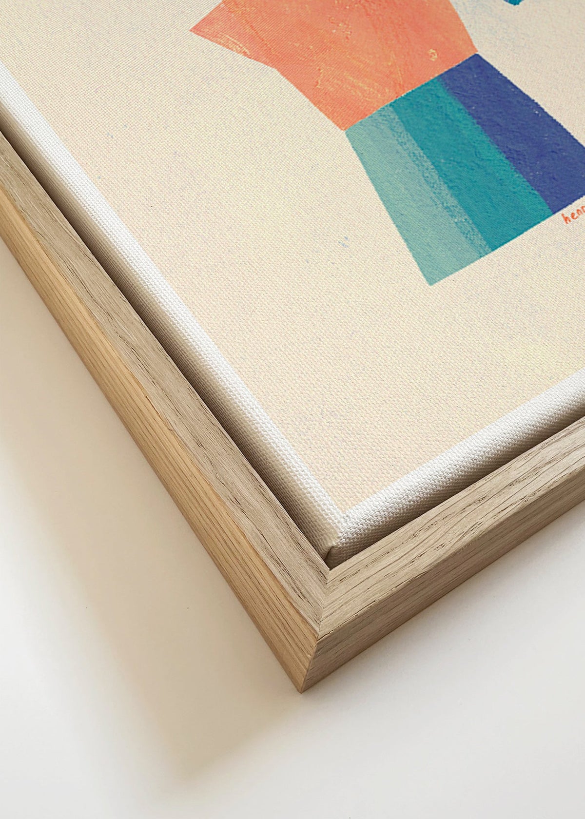 Obraz do kuchyně s mokou a hravou siluetou – Canvas detail