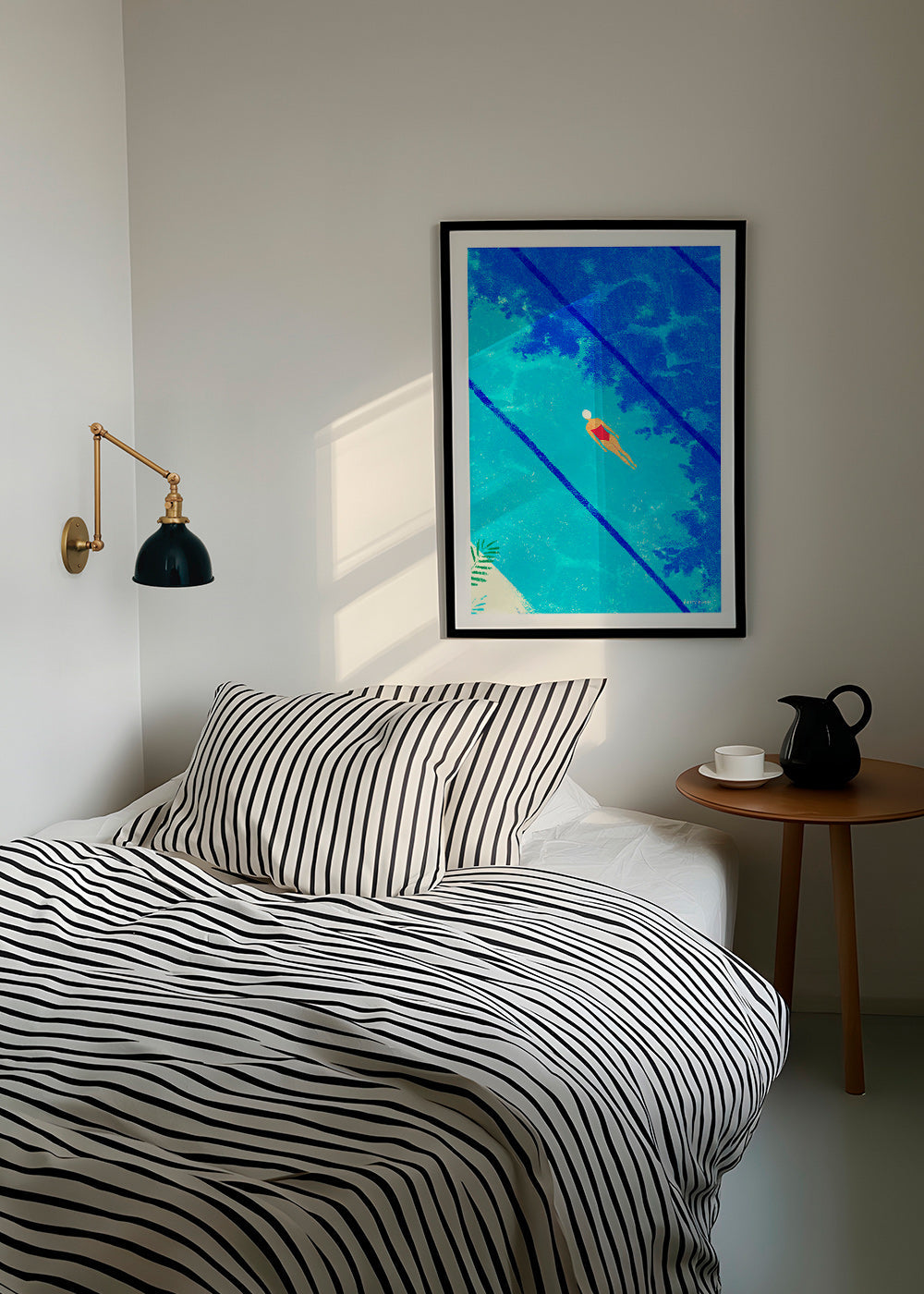 Ilustrace plavkyně v bazénu – Product1