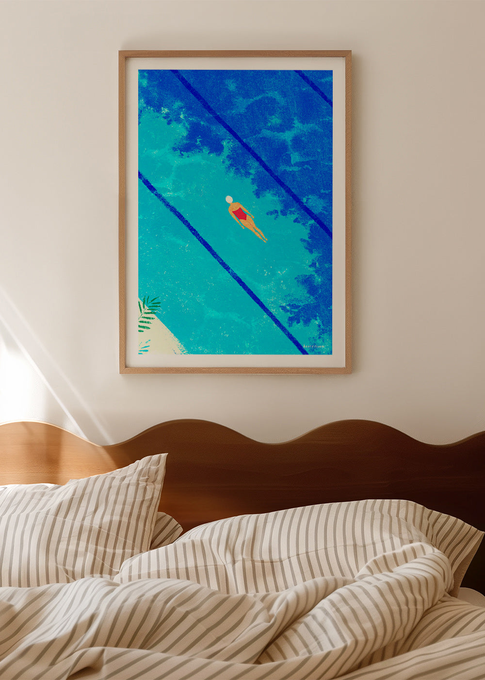 Ilustrace plavkyně v bazénu – Product2