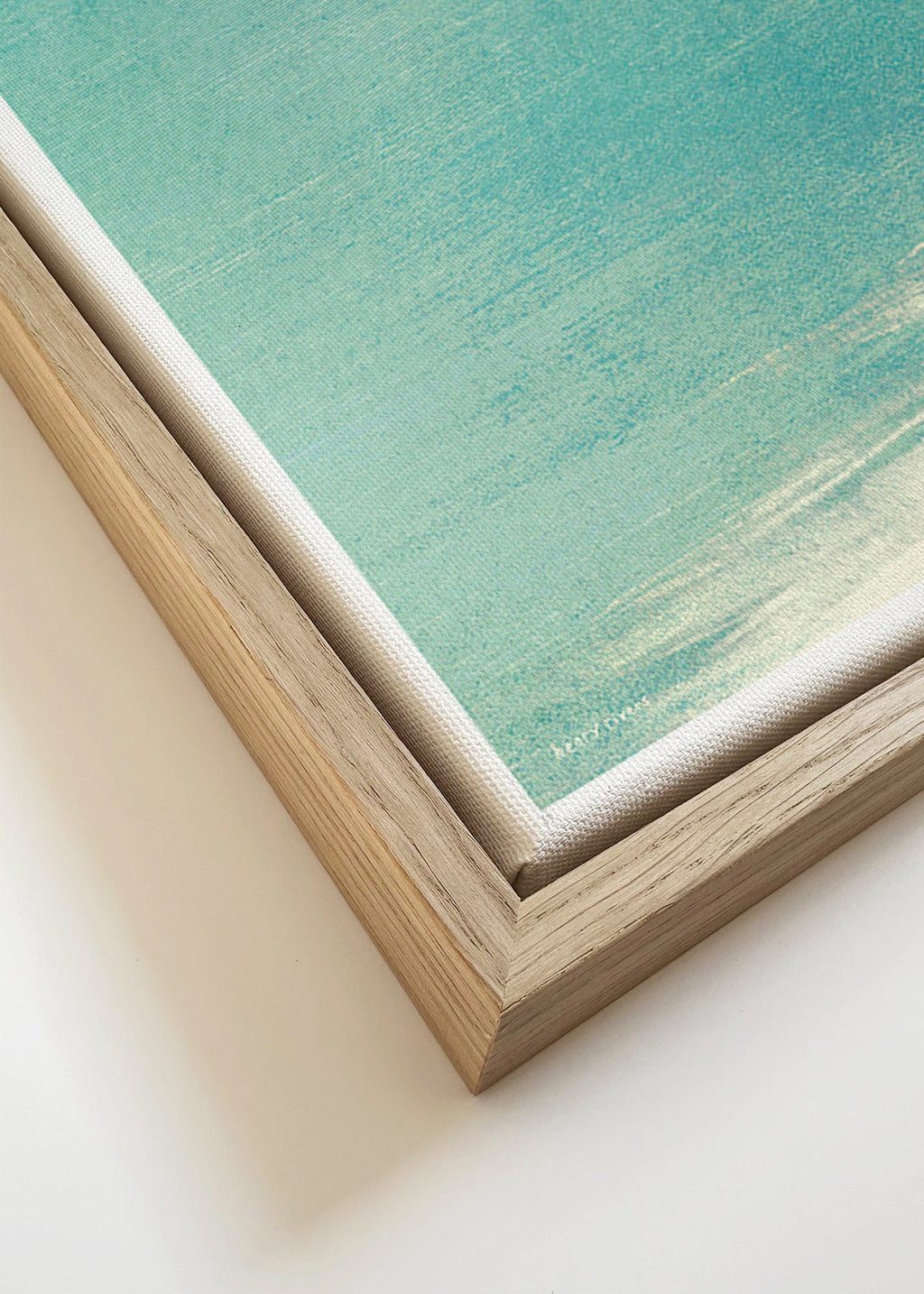 Krajinářské umění: koupající se u klidného horizontu – Canvas detail
