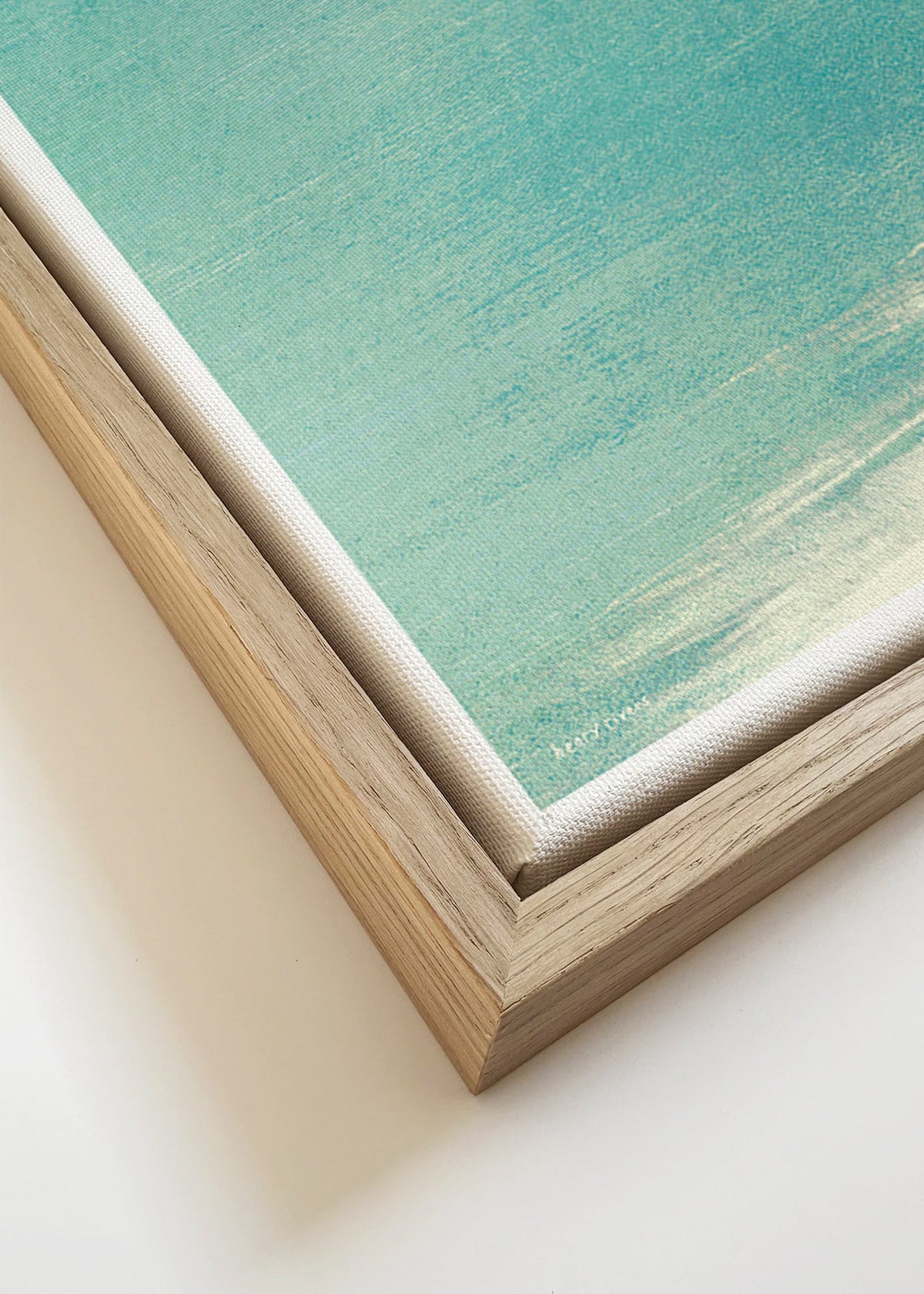 Krajinářské umění: koupající se u klidného horizontu – Canvas detail