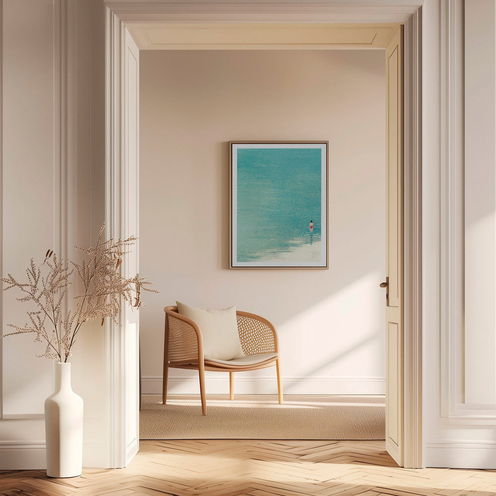 Krajinářské umění: koupající se u klidného horizontu – Canvas1
