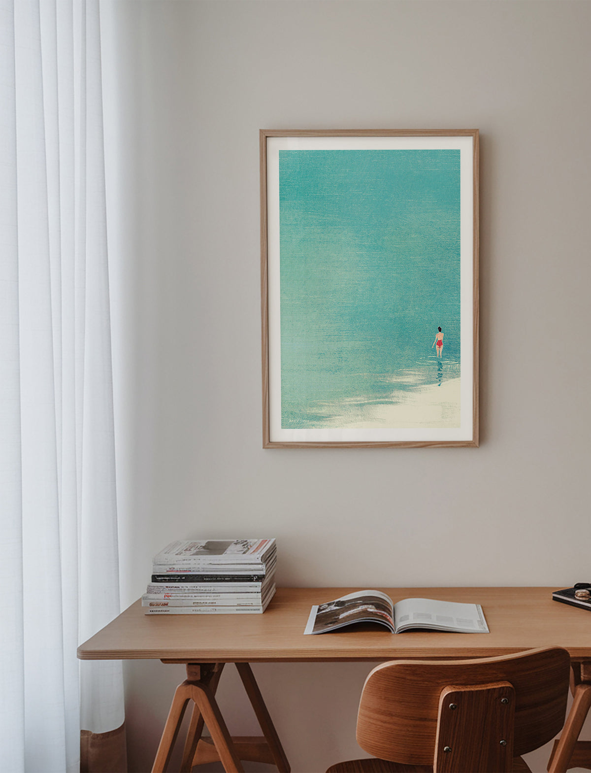 Krajinářské umění: koupající se u klidného horizontu – Product1