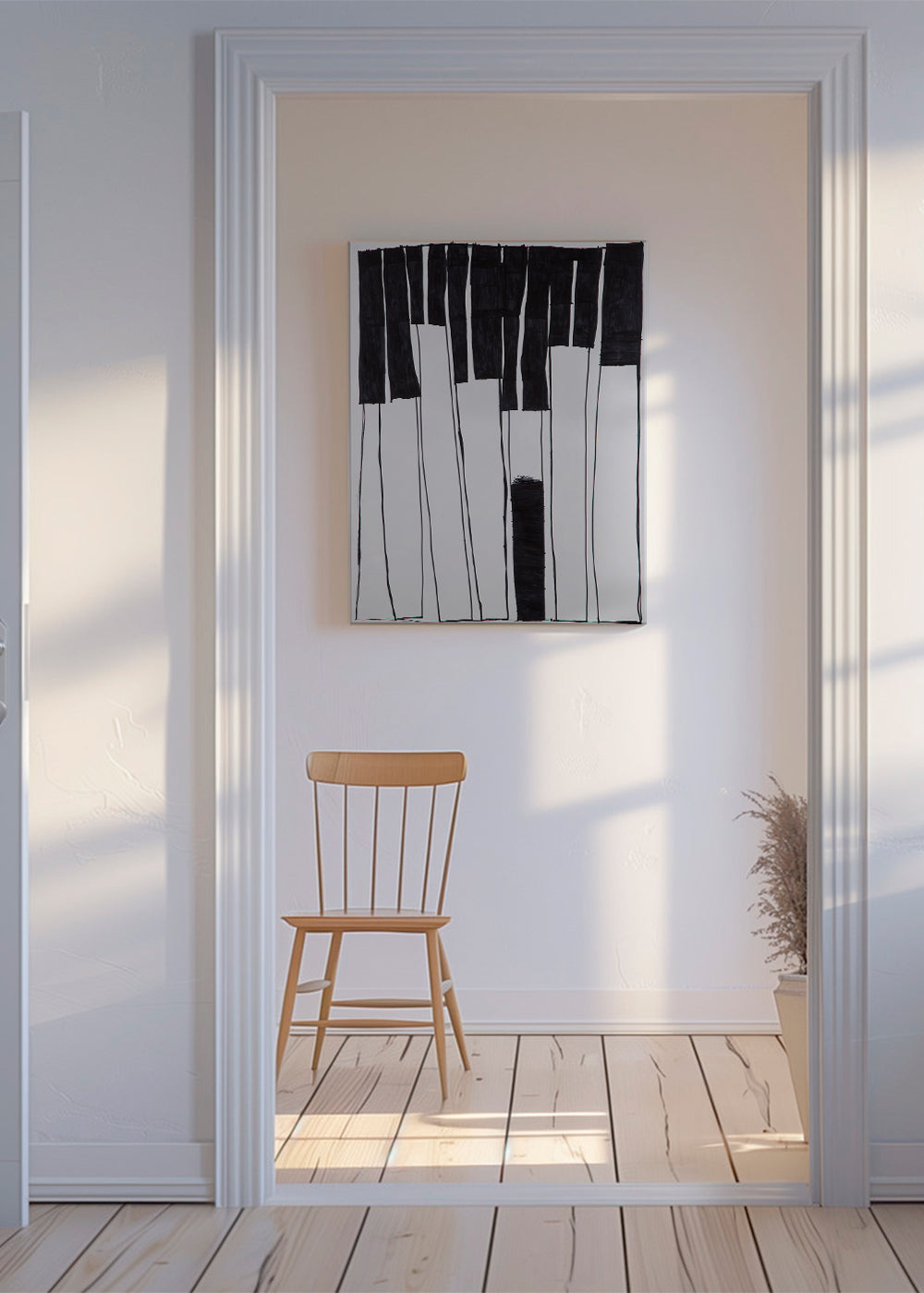 Ilustrace kláves piana