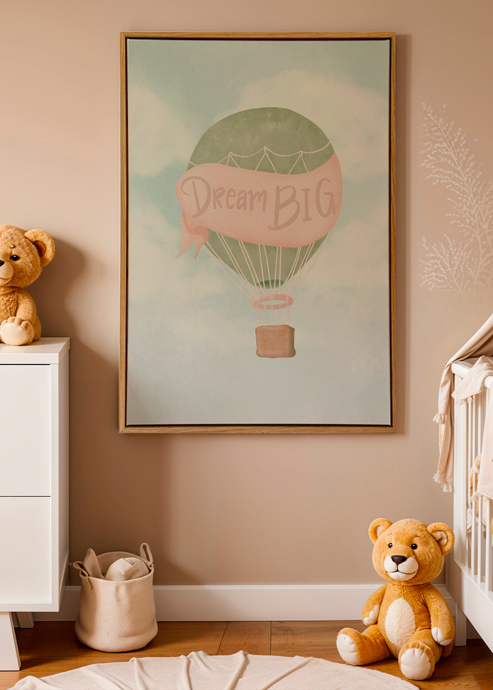 Dětský plakát s balónem a nápisem