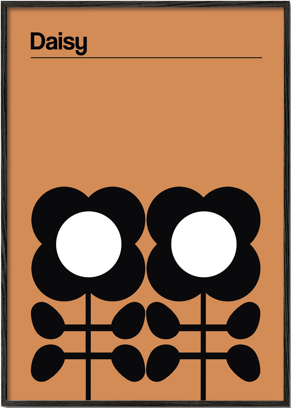 Botanický plakát Daisy minimalistický
