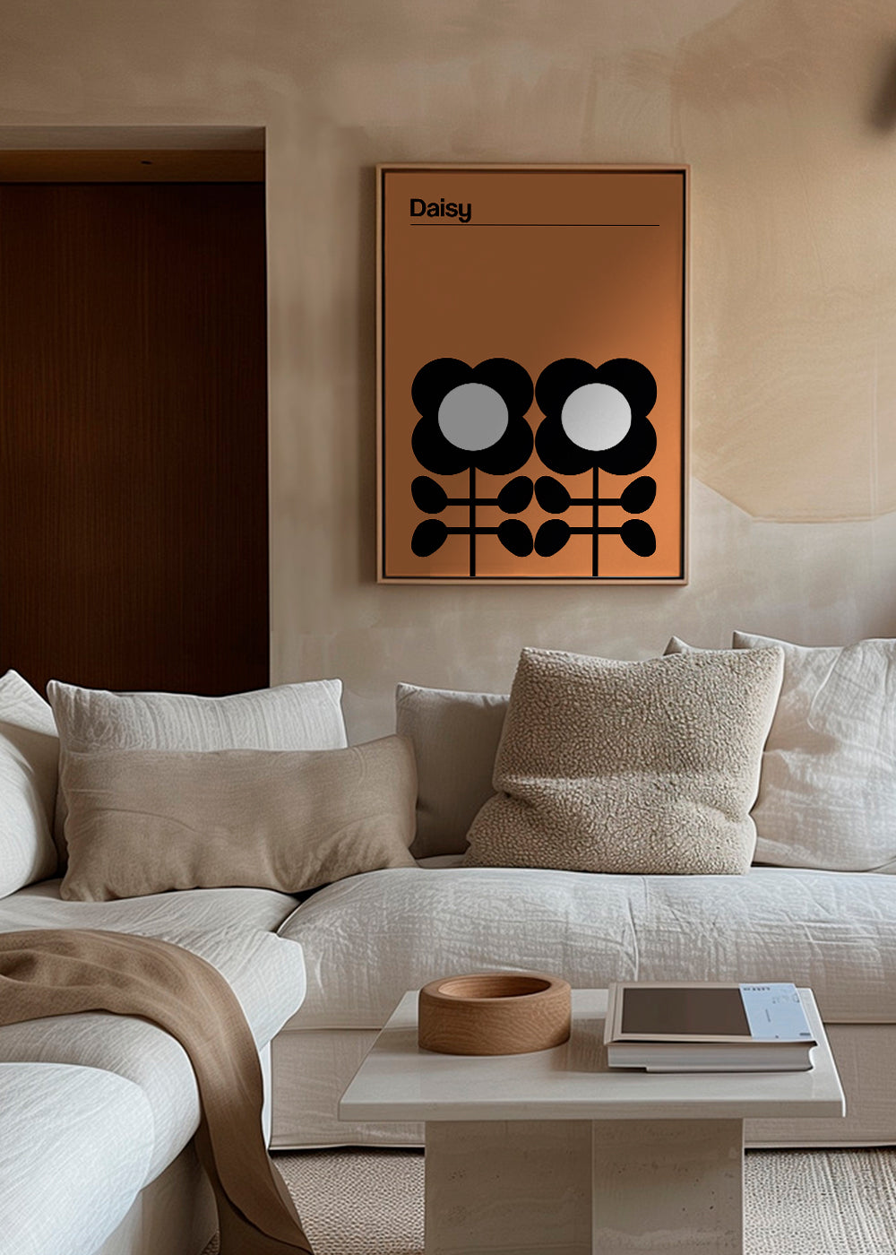 Botanický plakát Daisy minimalistický