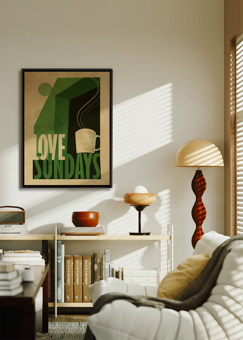 Obraz do kuchyně Love Sundays s dýmajícím šálkem