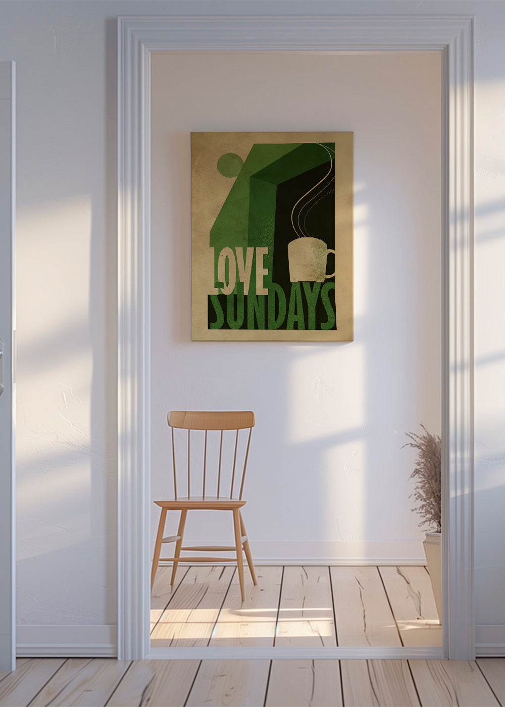 Obraz do kuchyně Love Sundays s dýmajícím šálkem