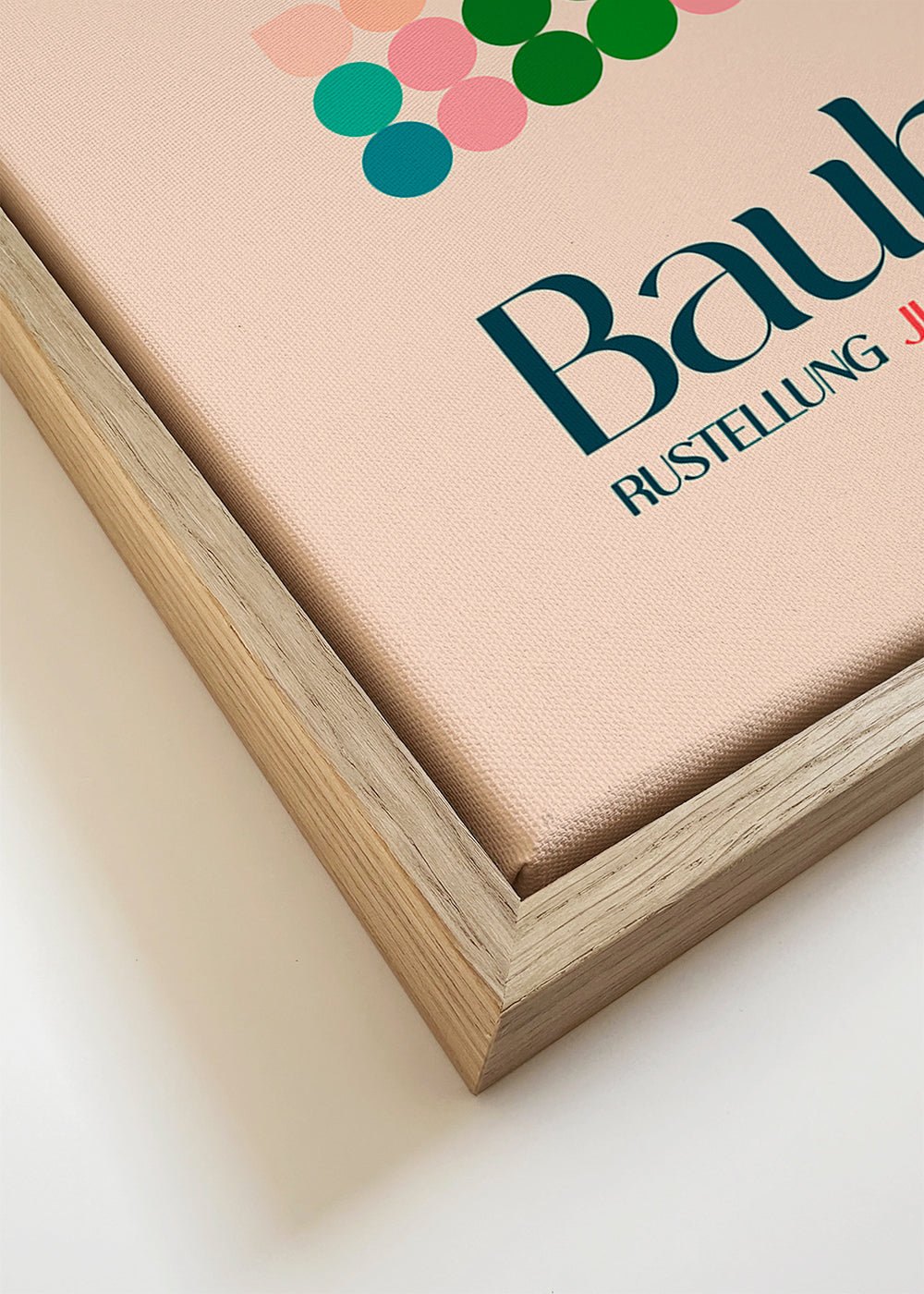 Geometrický plakát Bauhaus s bloky a typografií