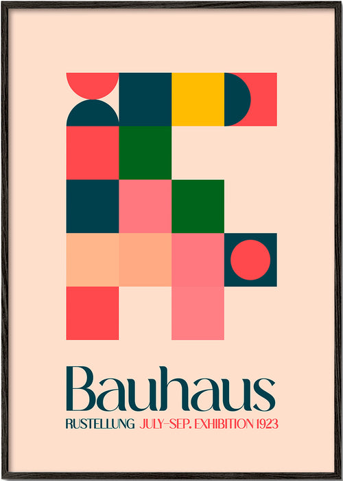 Vintage plakát Bauhaus geometrie 1923