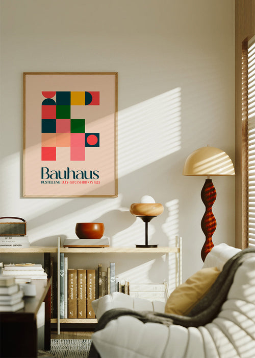 Vintage plakát Bauhaus geometrie 1923
