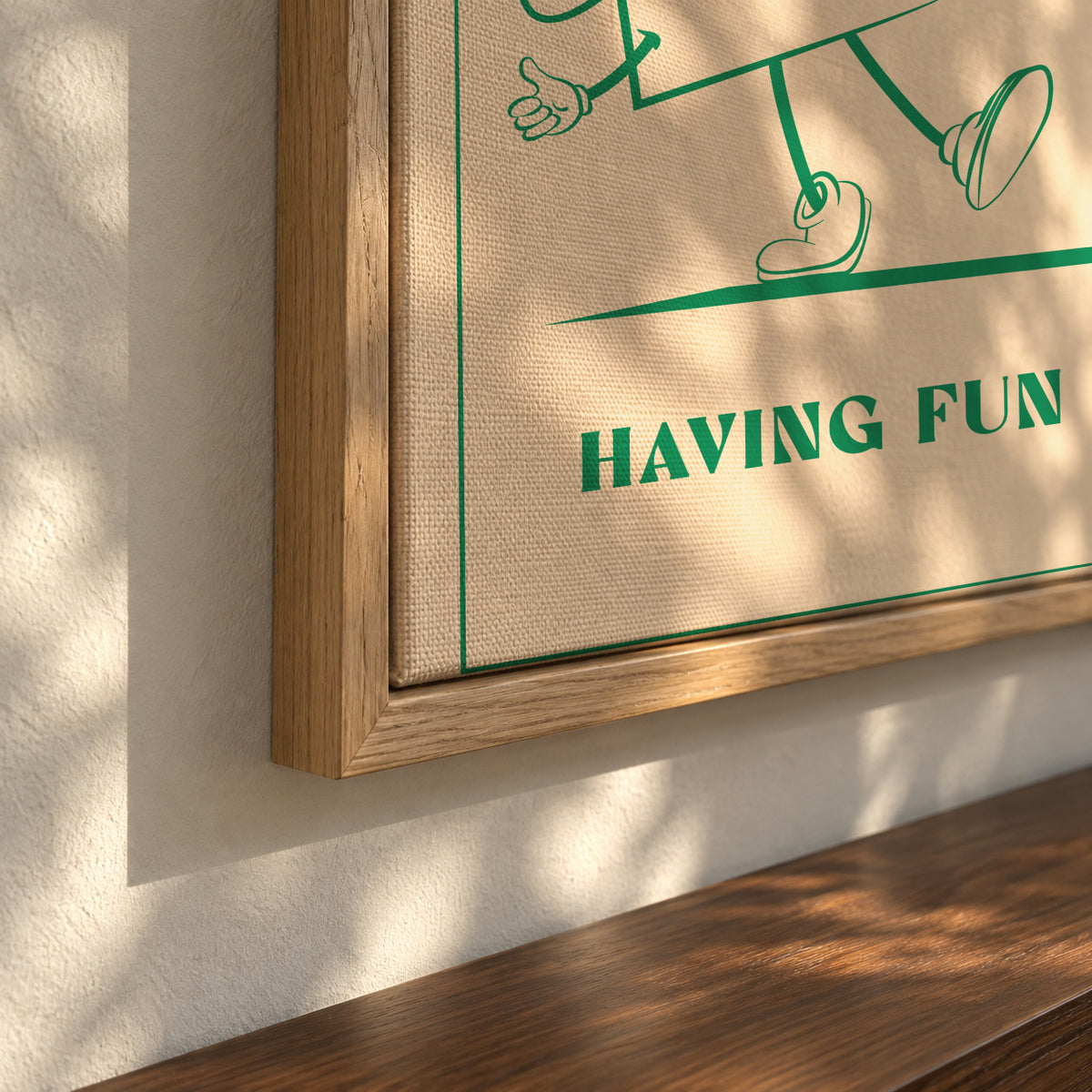 Best Friends - Framed canvas detail