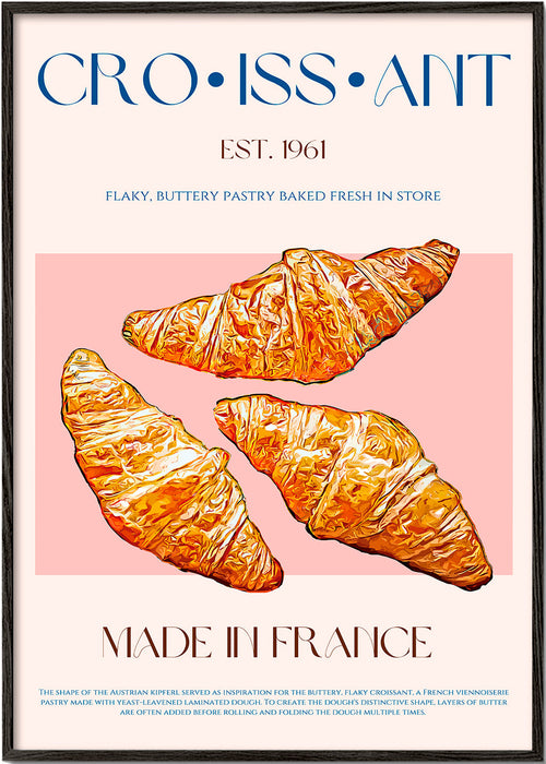 Obraz do kuchyně Croissant ilustrace