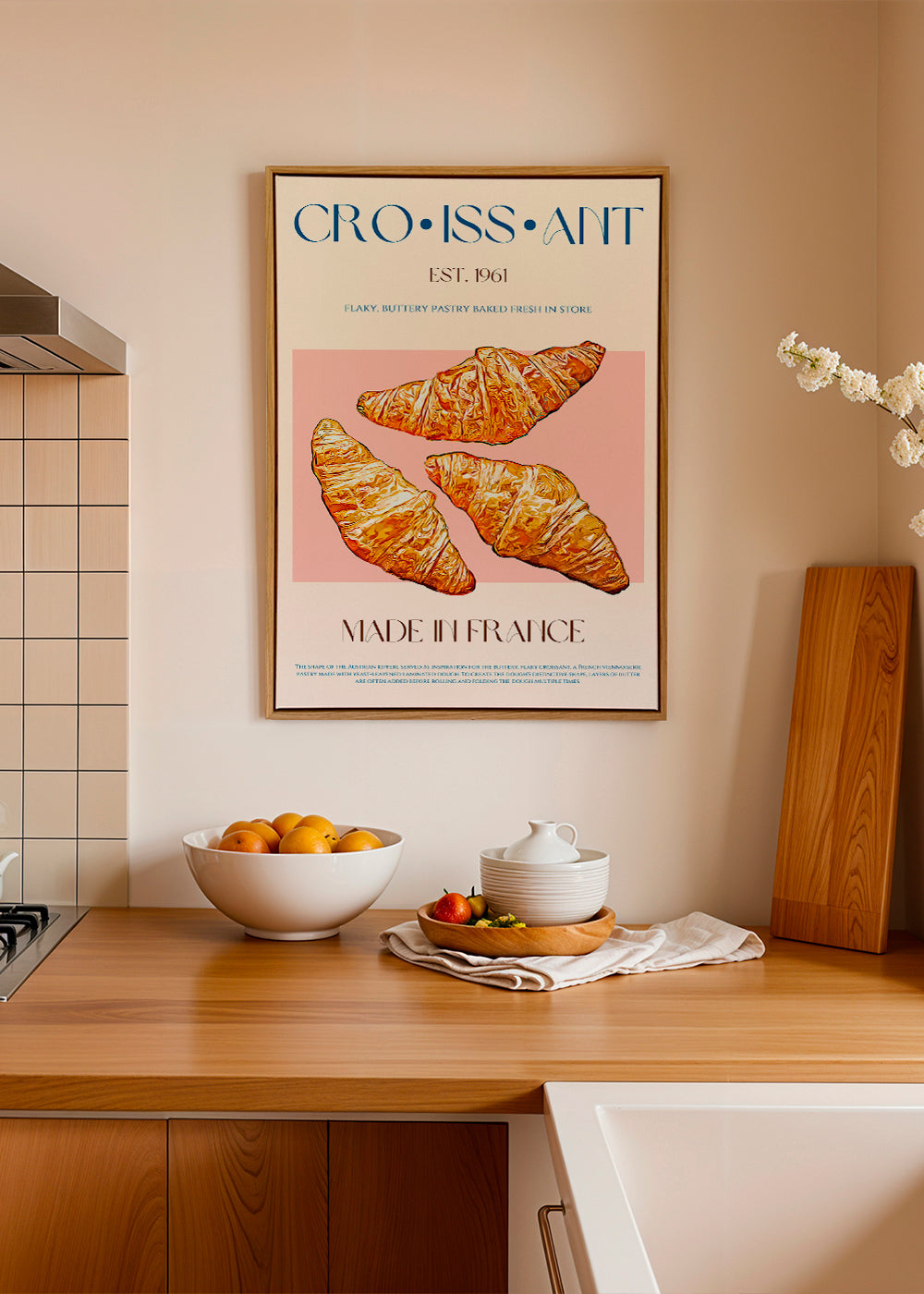 Obraz do kuchyně Croissant ilustrace