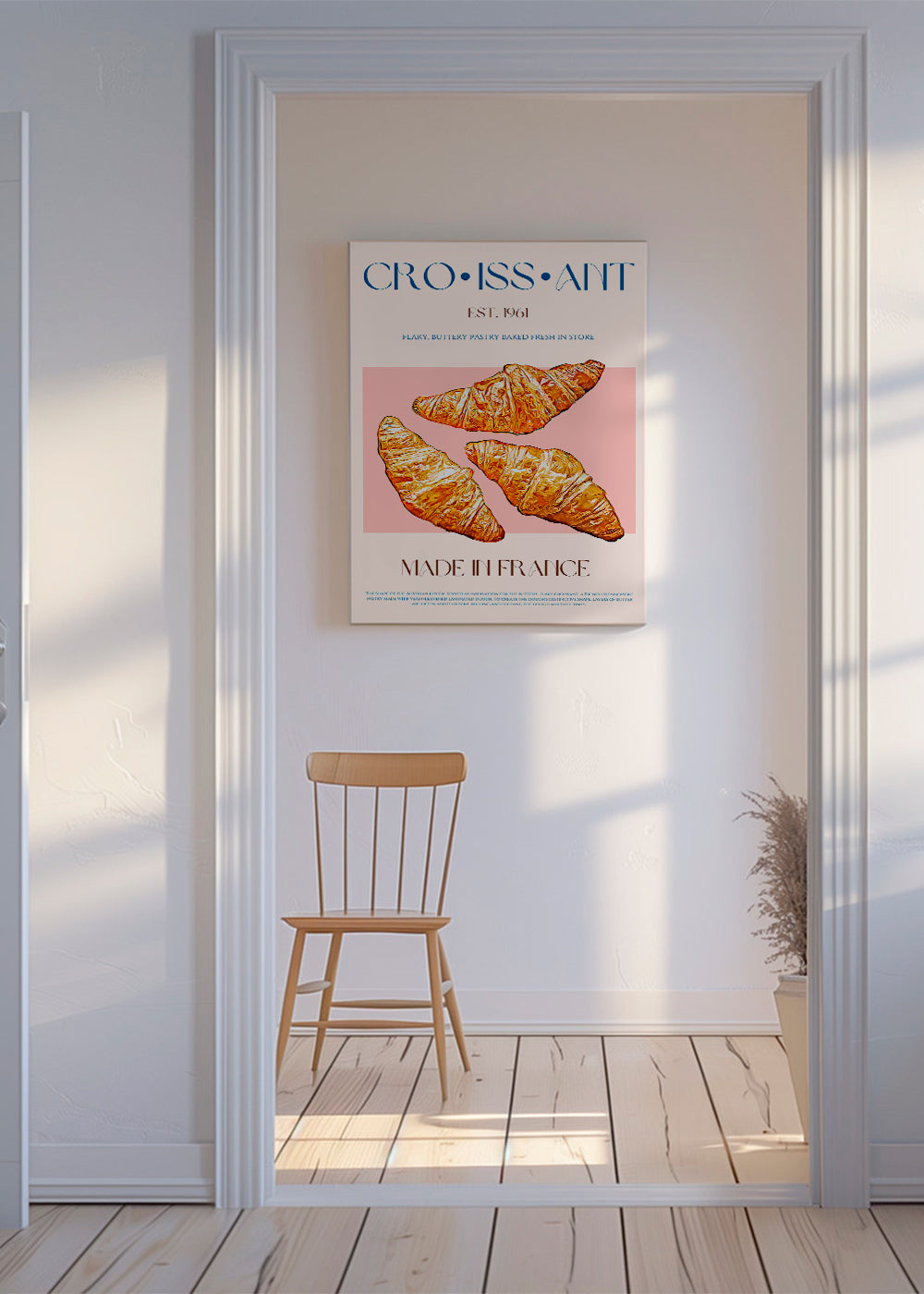 Obraz do kuchyně Croissant ilustrace