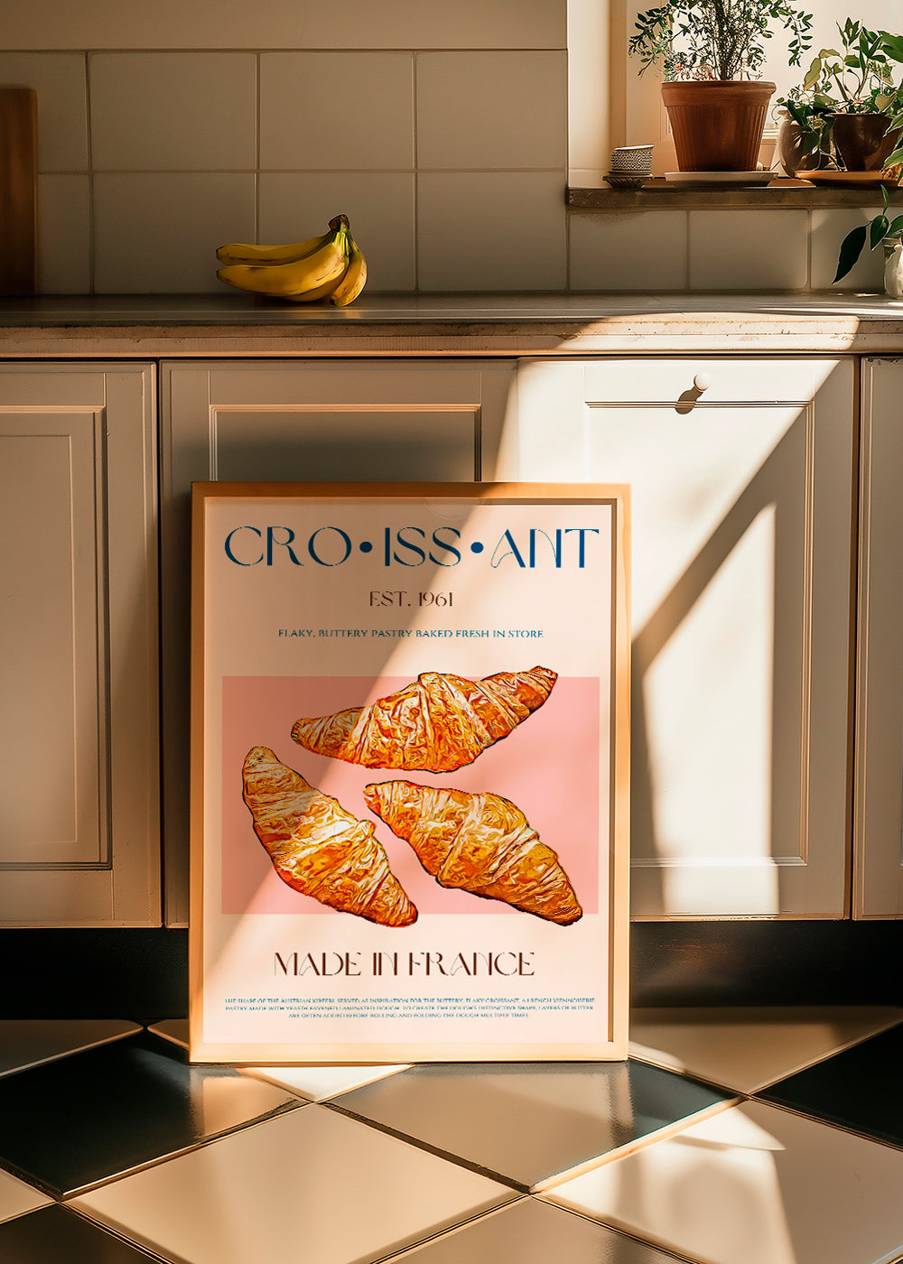 Obraz do kuchyně Croissant ilustrace