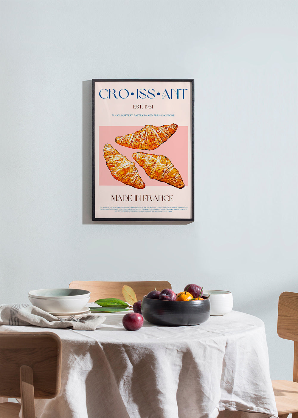 Obraz do kuchyně Croissant ilustrace