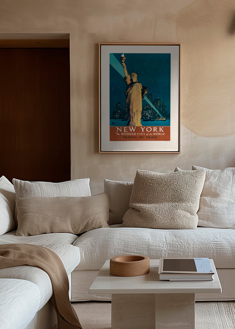 Cestovatelský plakát New York v retro stylu