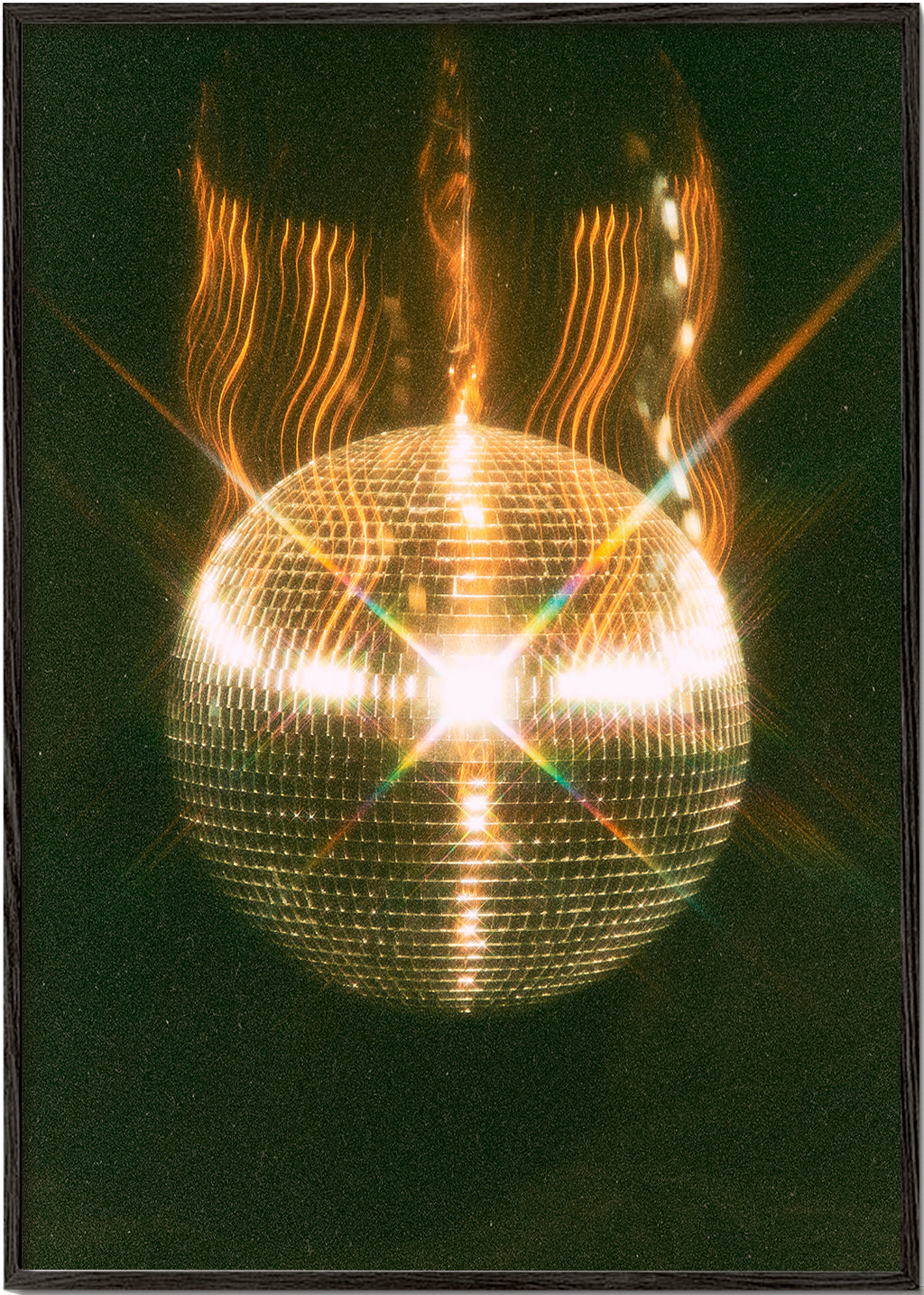 Fotografie zlaté disko koule