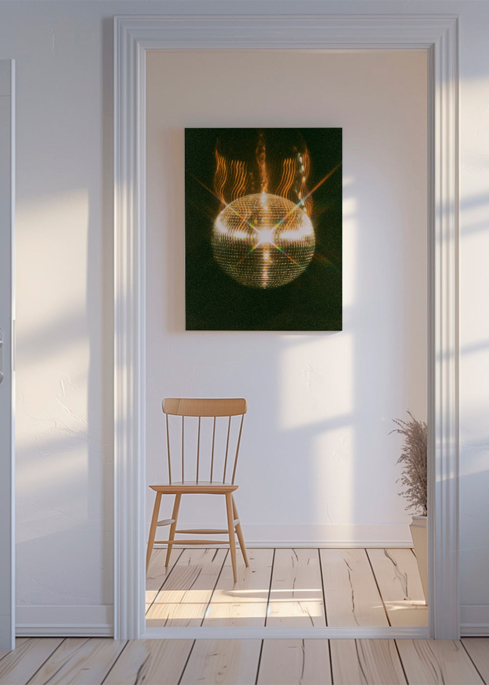 Fotografie zlaté disko koule