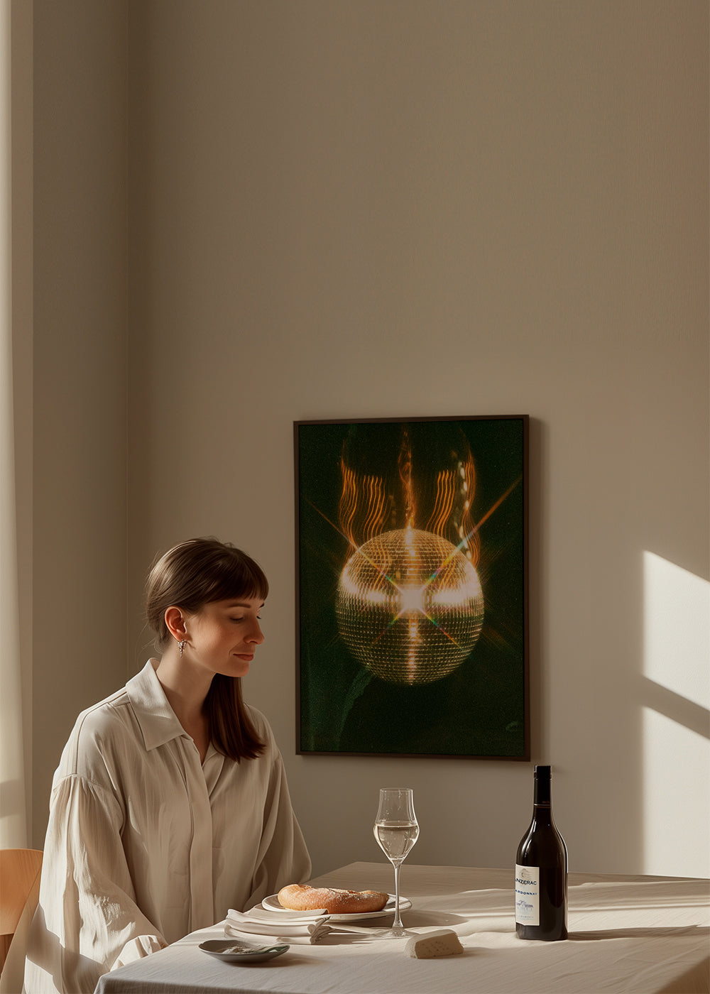 Fotografie zlaté disko koule