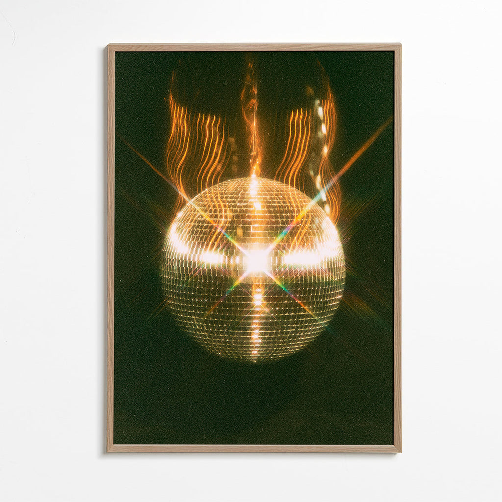 Fotografie zlaté disko koule
