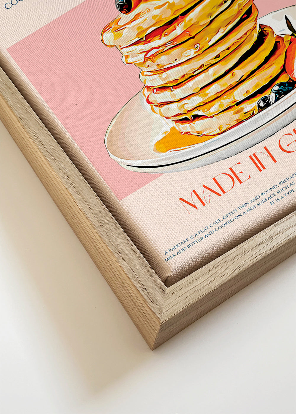 Obraz do kuchyně Pancake ilustrace v retro stylu
