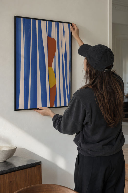 Summer Tan - Framed poster in an interior