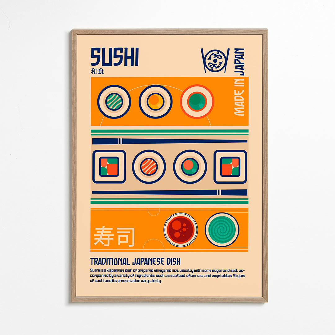 Obraz do kuchyně Sushi grafický tisk