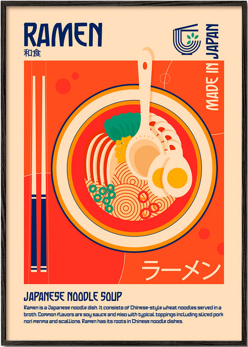 Obraz do kuchyně Ramen japonský plakát