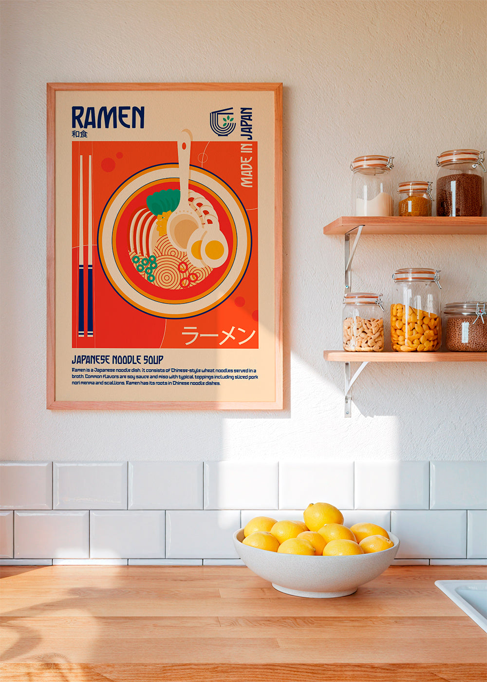 Obraz do kuchyně Ramen japonský plakát