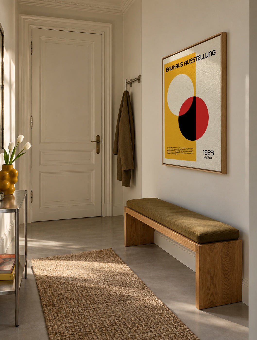 Bauhaus Ausstellung III - Framed canvas in an interior