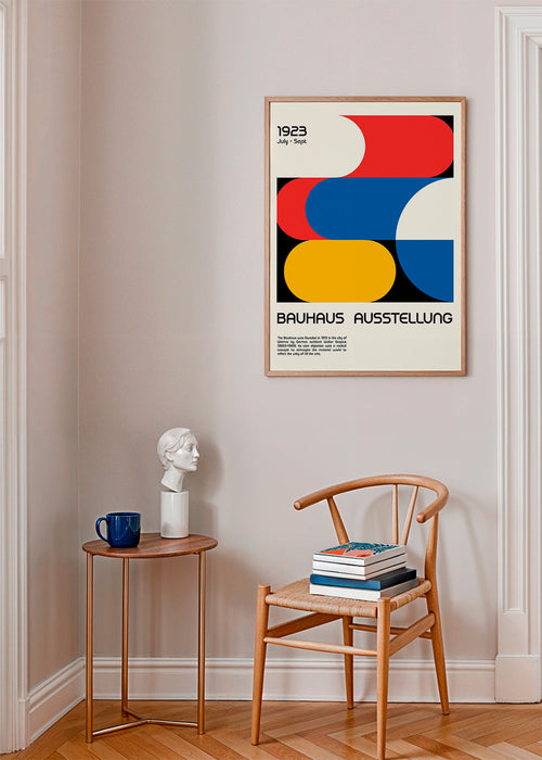 Vintage Bauhaus geometrický plakát 1923