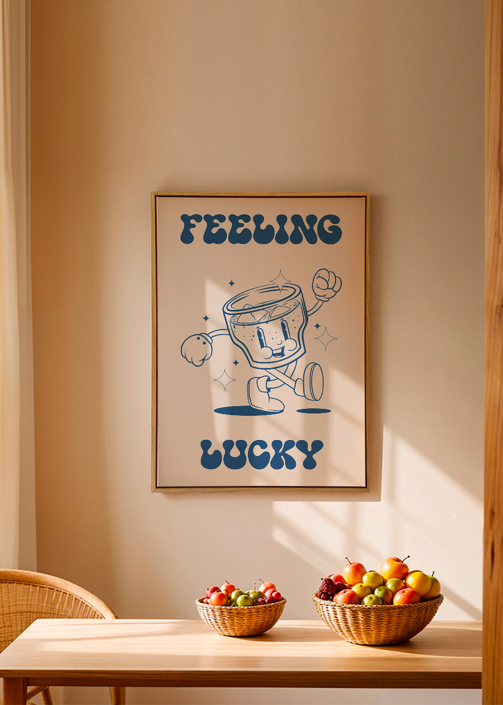 Obraz do kuchyně Feeling Lucky ilustrovaný koktejl
