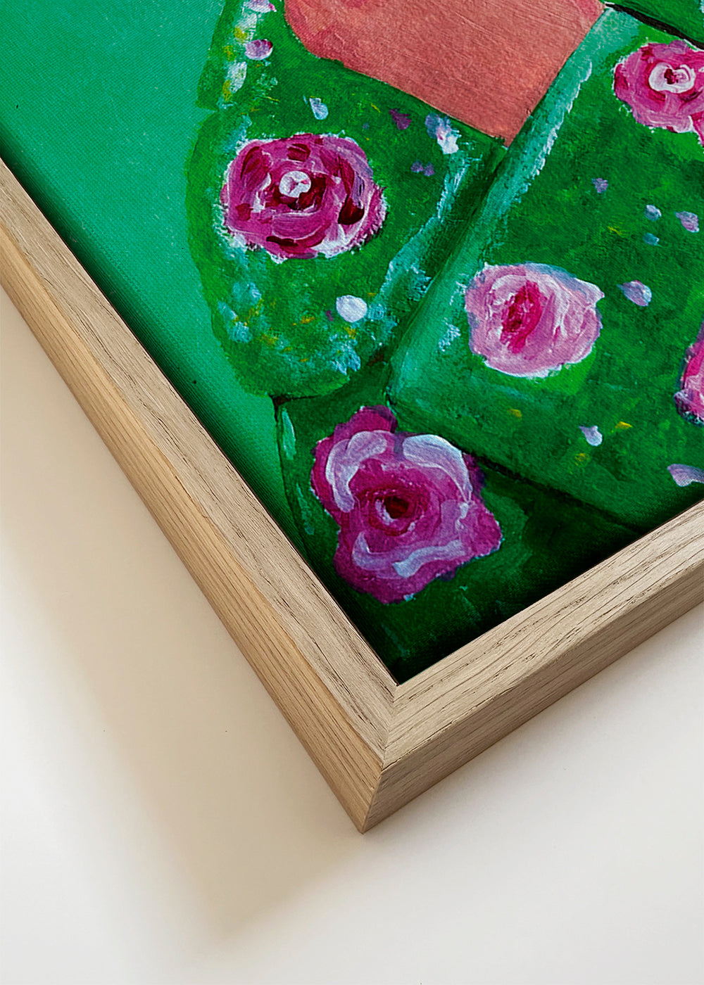 Botanický plakát: portrét ženy s kopretinou