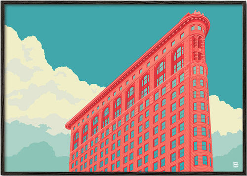 Městské umění Flatiron ilustrace pop