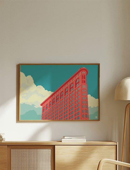 Městské umění Flatiron ilustrace pop