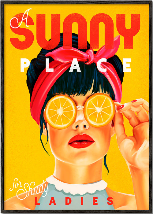 Obraz do kuchyně pin-up s plátky pomeranče