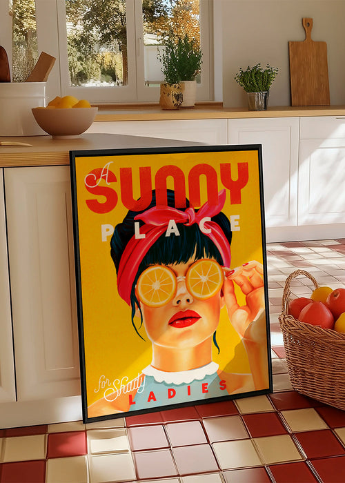 Obraz do kuchyně pin-up s plátky pomeranče