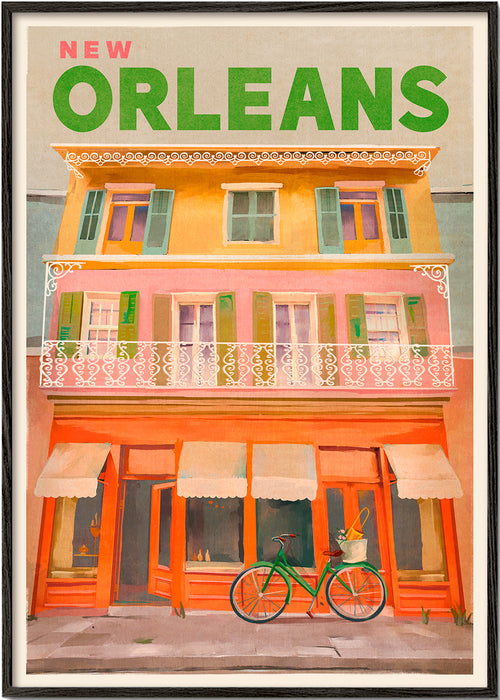 Plakát New Orleans ve vintage stylu