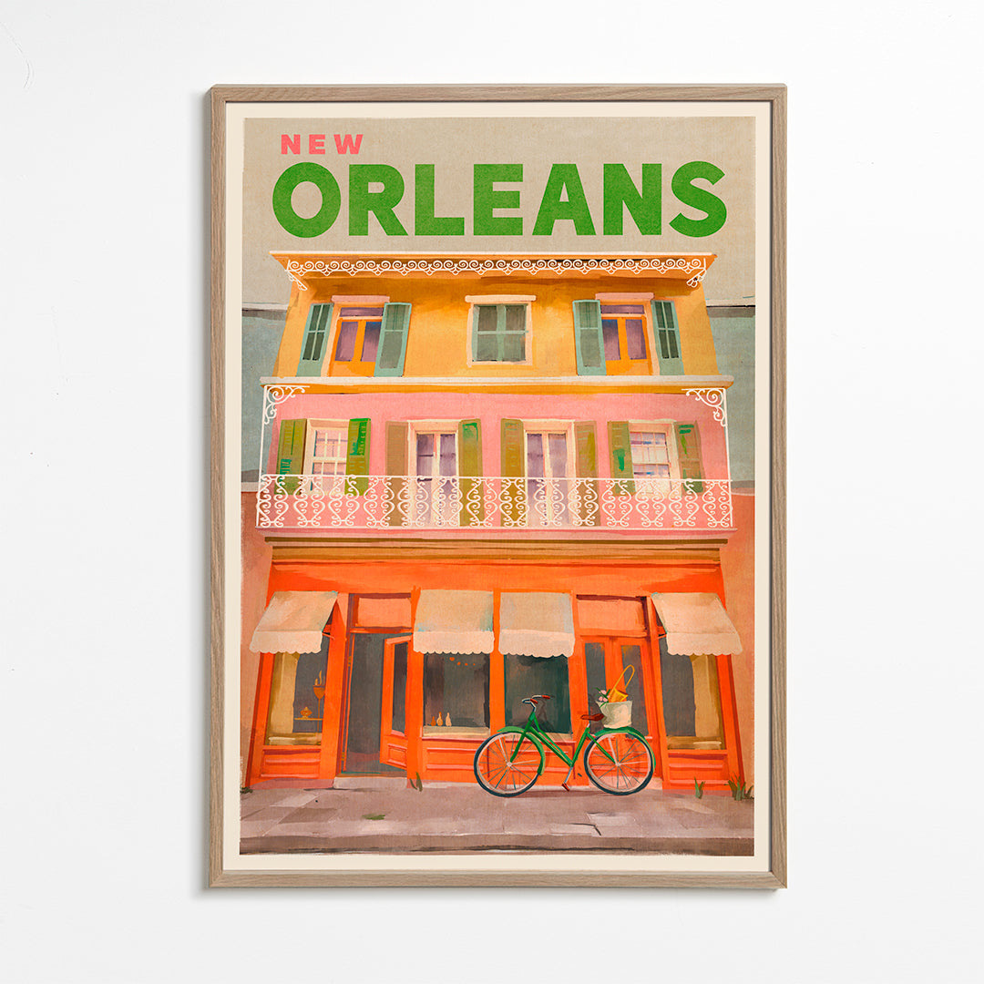 Plakát New Orleans ve vintage stylu