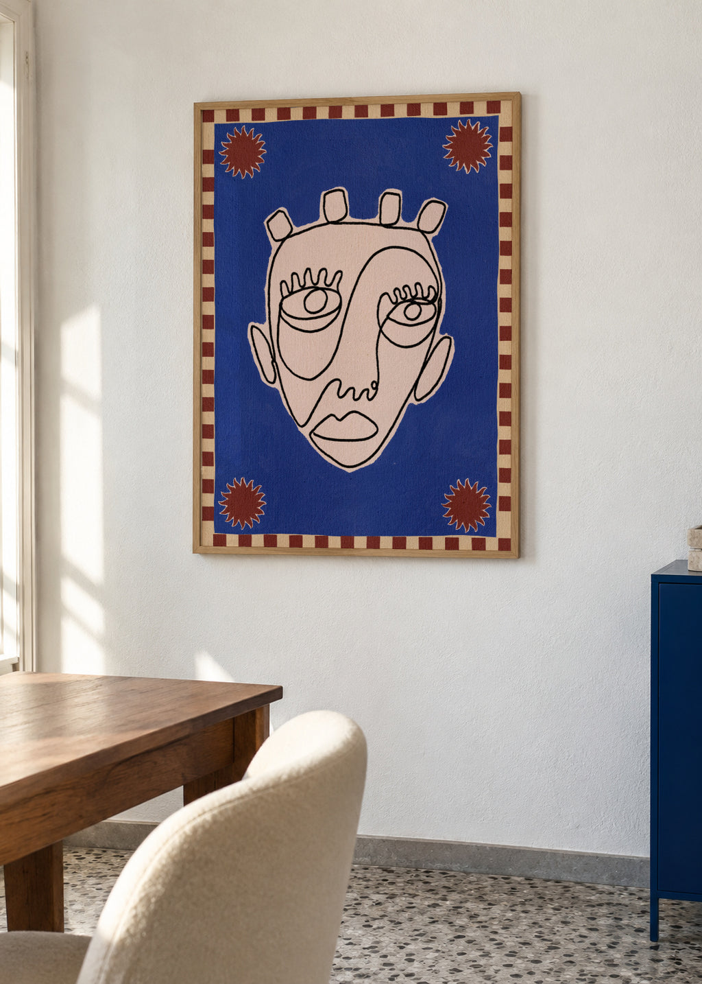 Under the sun 4 - Framed poster in an interior