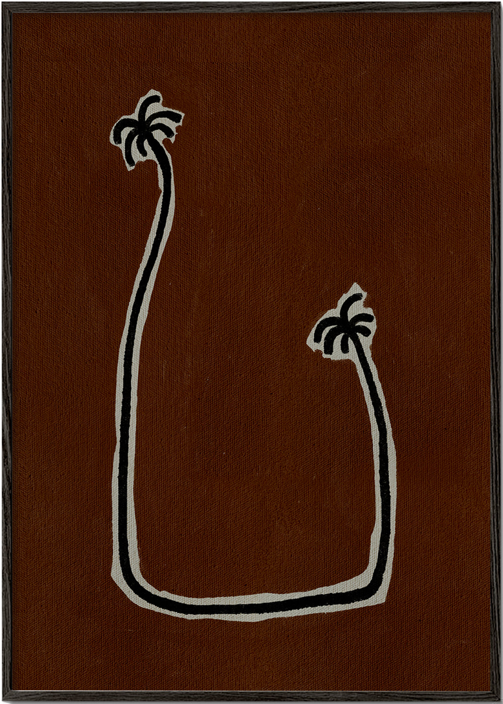 Botanický plakát: minimalistické palmy